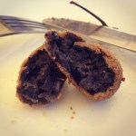 Squid ink croquettes
